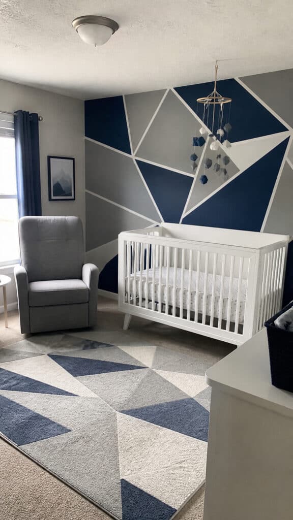 Blue and Gray Geometric Patterns