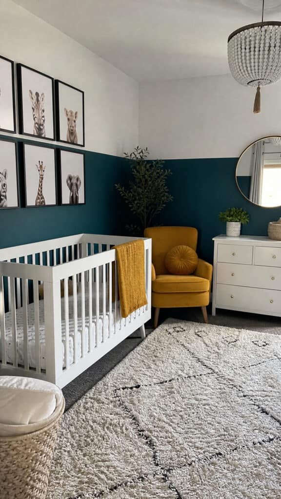 Teal and Mustard Color Blocking