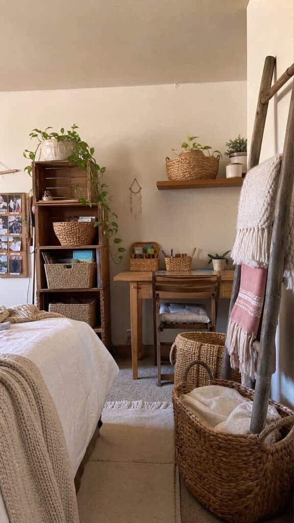 Creative Storage with Baskets and Crates