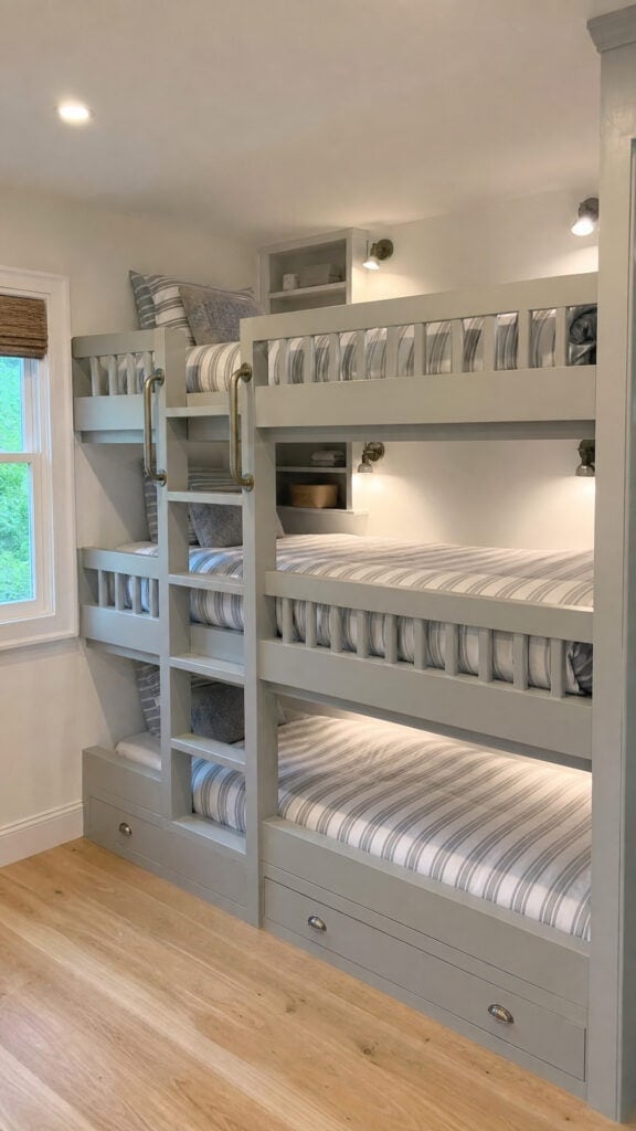 Triple Bunk Built In Beds for Growing Families