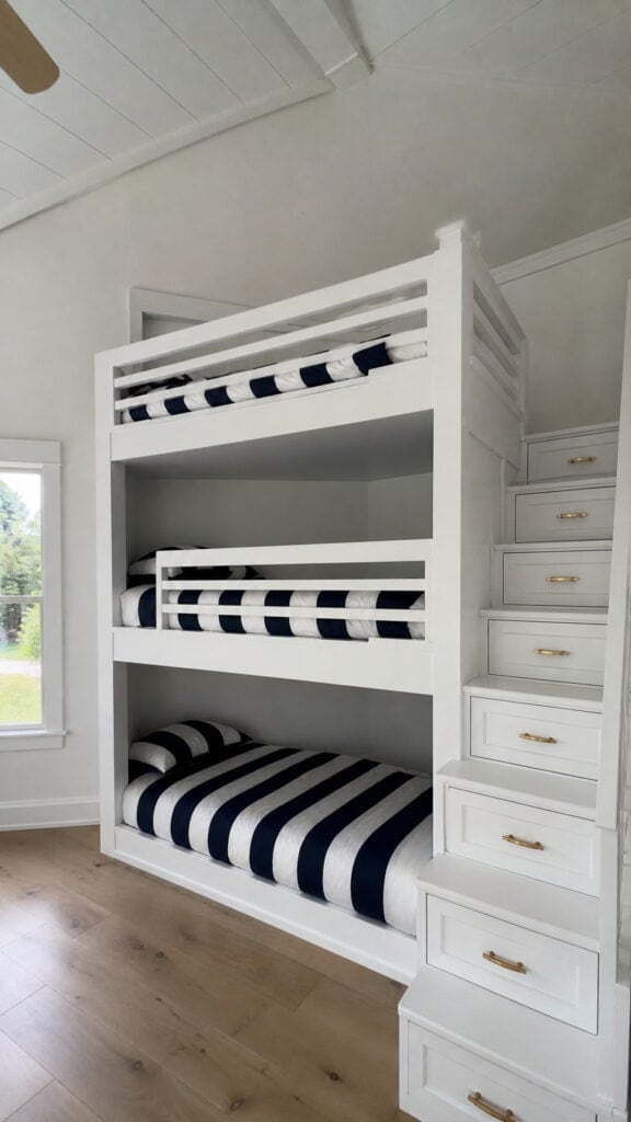 Triple Bunk with Extended Storage Stairs