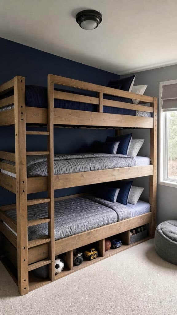 Space-Saving Magic with Triple Bunk Beds