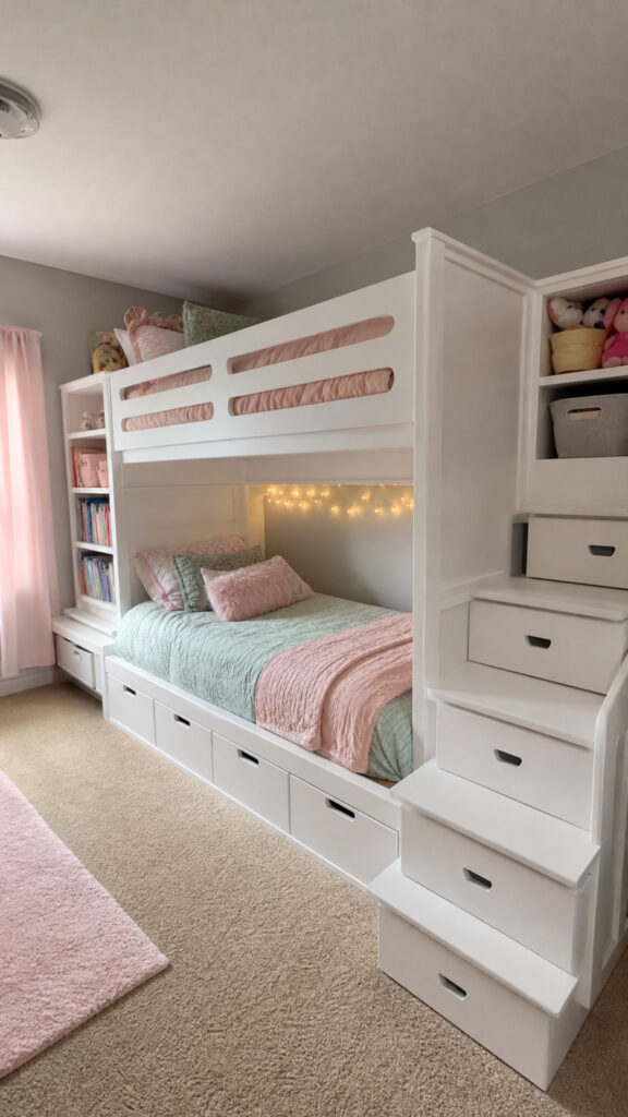 Bunk Bed with Built-In Storage Solutions