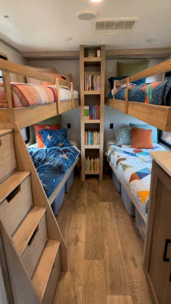 Side-by-Side Twin Bunks with Storage
