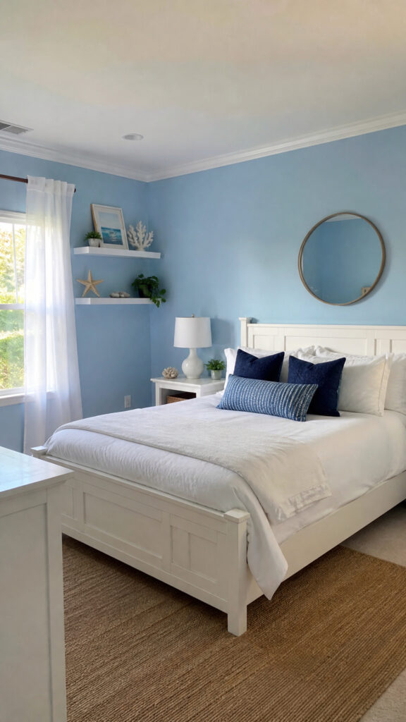 Soft Blue and White Color Palette