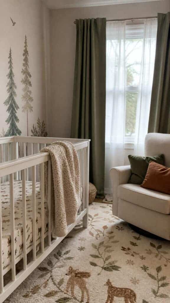 Cozy Textiles and Bedding for Your Forest Retreat