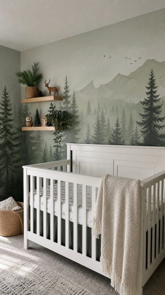 Creating a Magical Forest Feature Wall