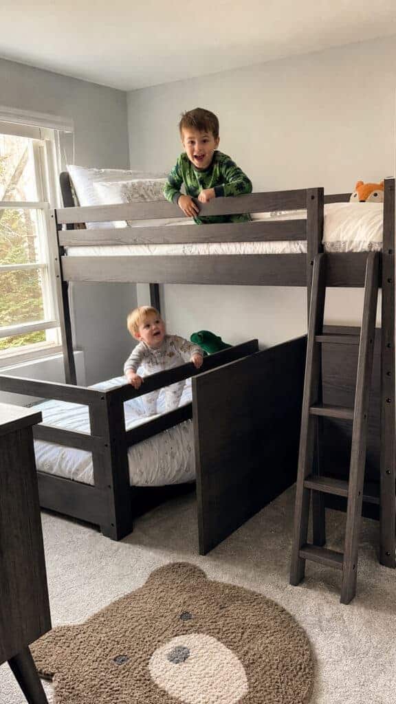 Transitioning from Cribs to L Shaped Bunk Beds