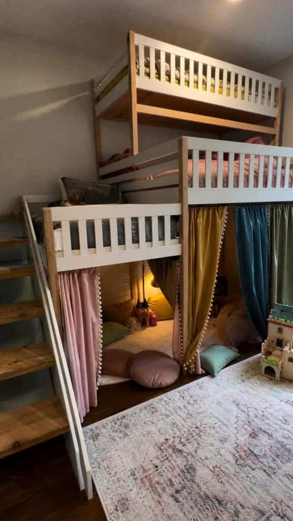 Loft Triple Bunk with Play Space Below