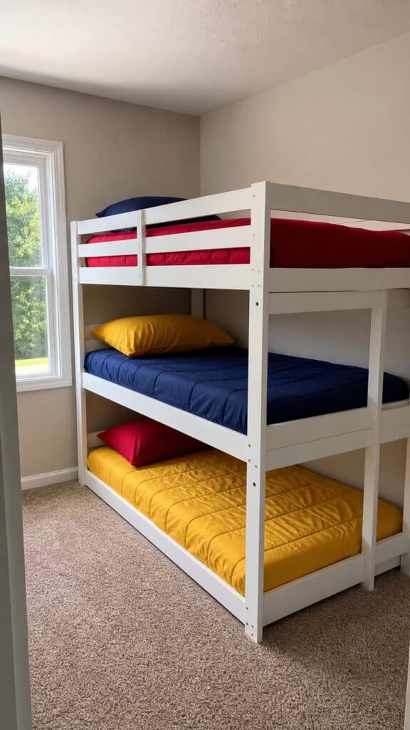 Low-Profile Triple Bunk for Standard Ceilings