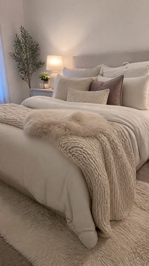 Cozy Textiles and Layered Bedding