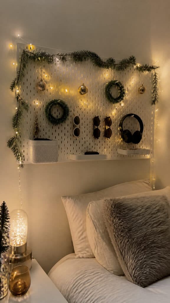 Festive Pegboard Wall Organizer