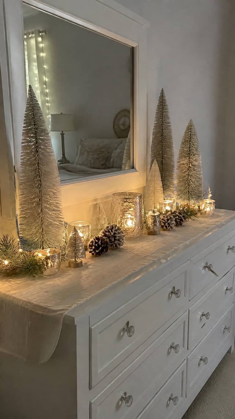 Cozy Winter Wonderland Dresser Display