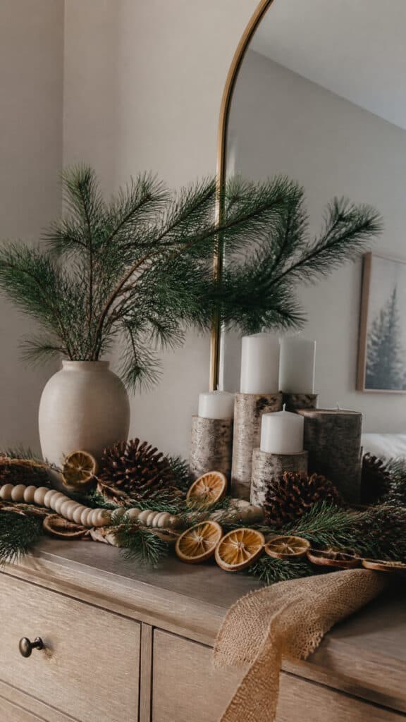 Nature-Inspired Organic Christmas Display