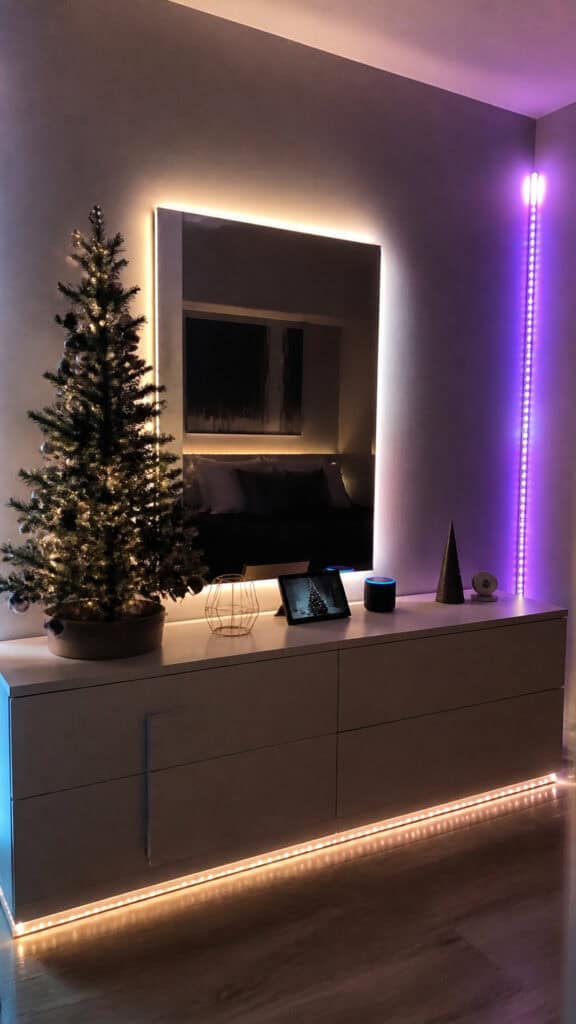 Tech-Savvy Smart Lighting Christmas Setup