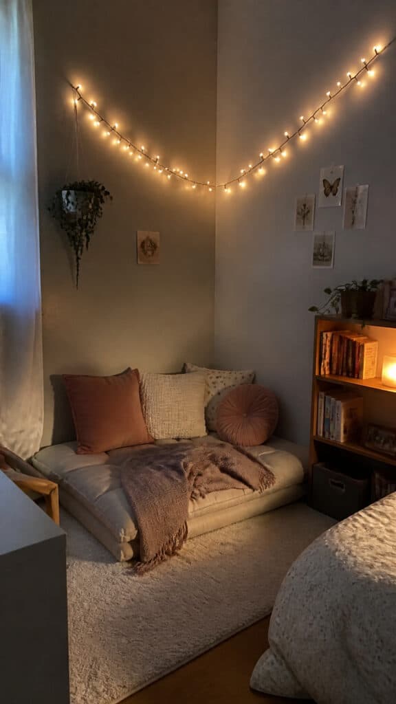 Corner Reading Nook Transformation