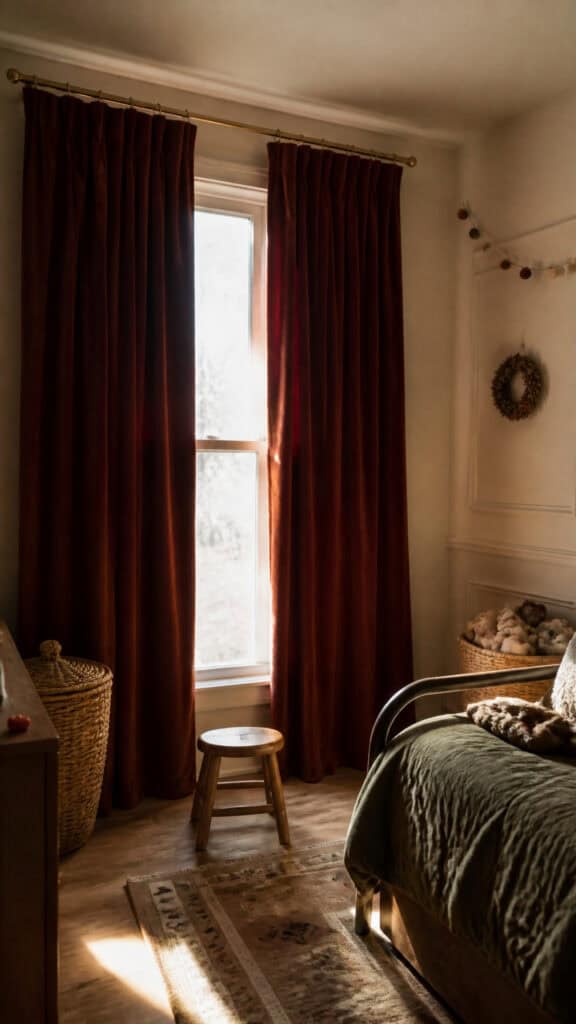 Switch Out Curtains for Heavier, Warmer Fabrics