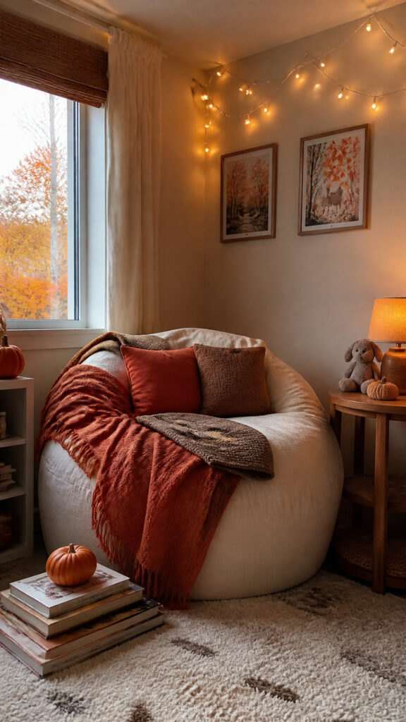 Cozy Reading Nook for Fall Stories