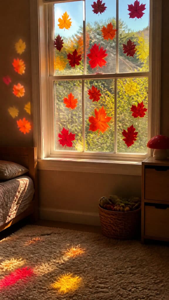 Fall Leaf Window Clings