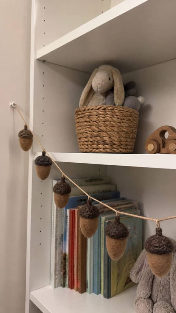 Felt Acorn Garland
