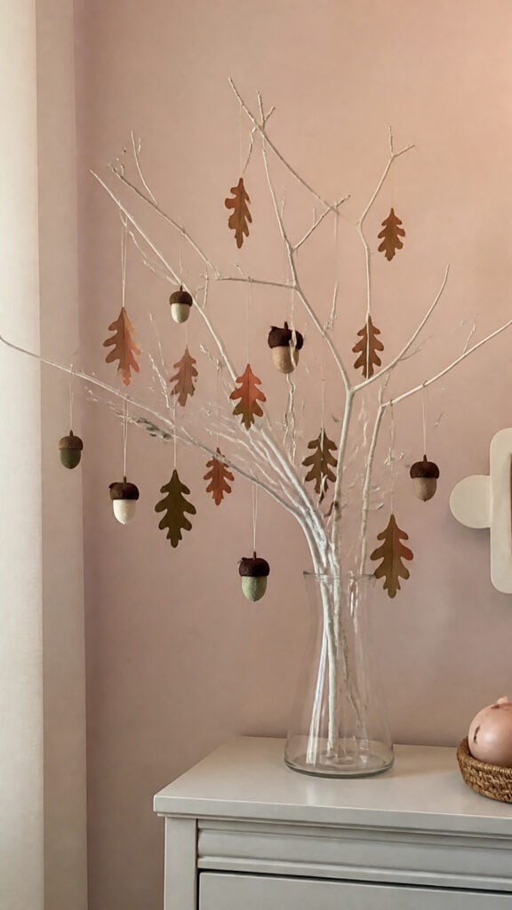 Painted Stick Tree Branch Display