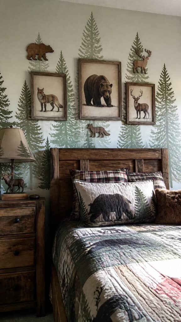 Forest Wall Decals and Woodland Creature Art
