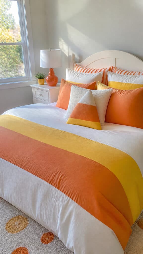 Candy Corn Color Scheme Bedding