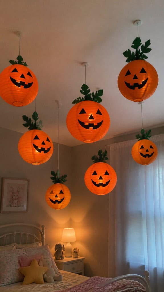 Paper Lantern Jack-o'-Lanterns