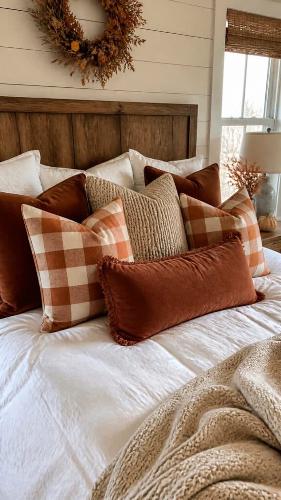 Add Fall-Themed Throw Pillows