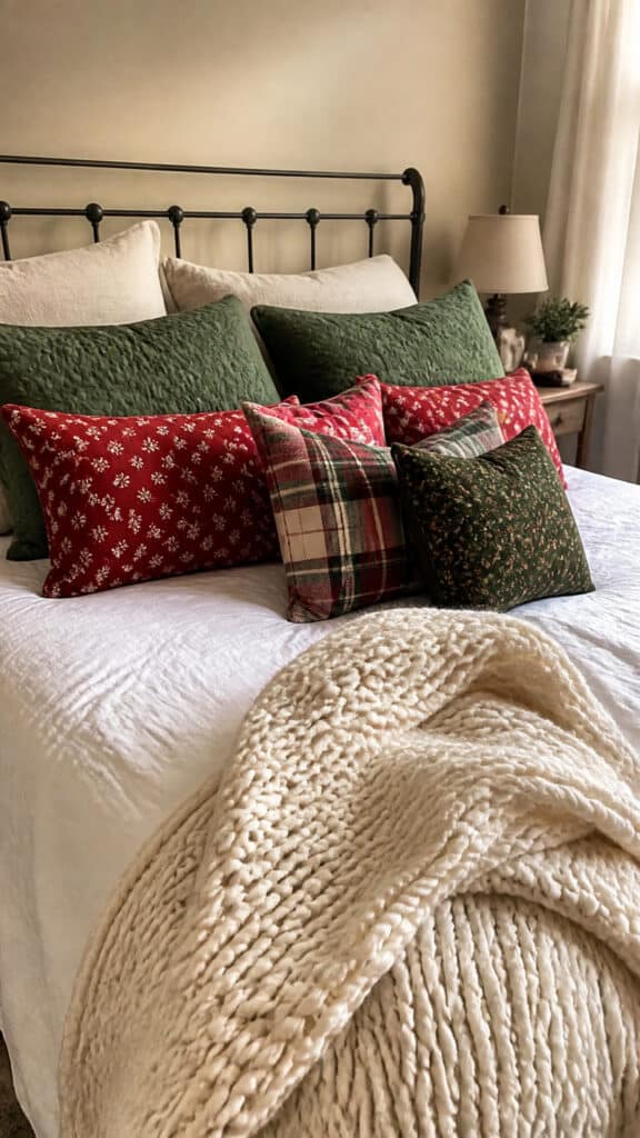 Festive Throw Pillows and Blankets
