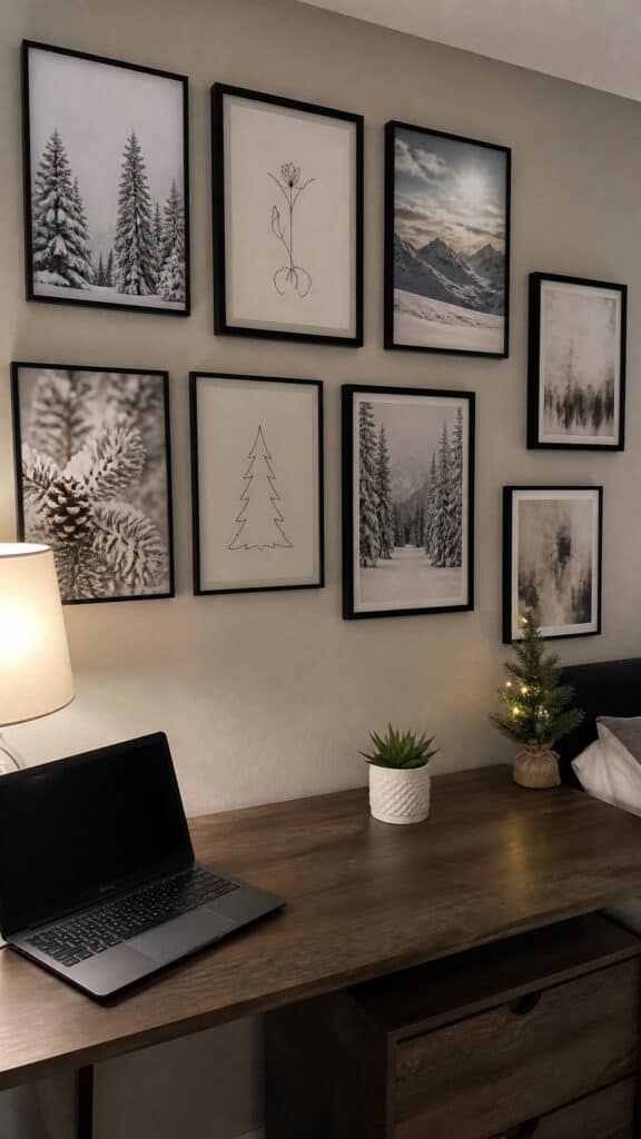 Gallery Wall with Festive Flair